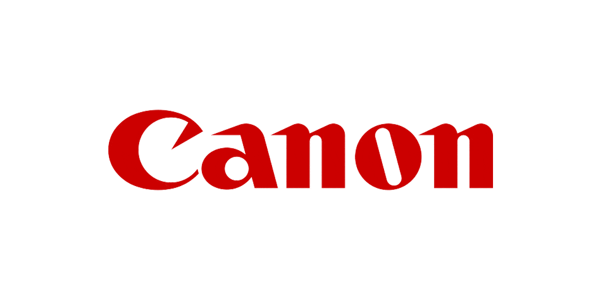 Canon logo on white background