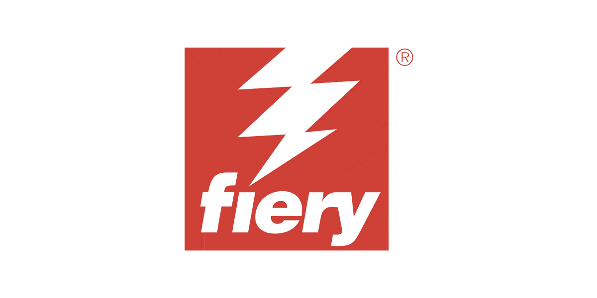 Fiery logo on white background