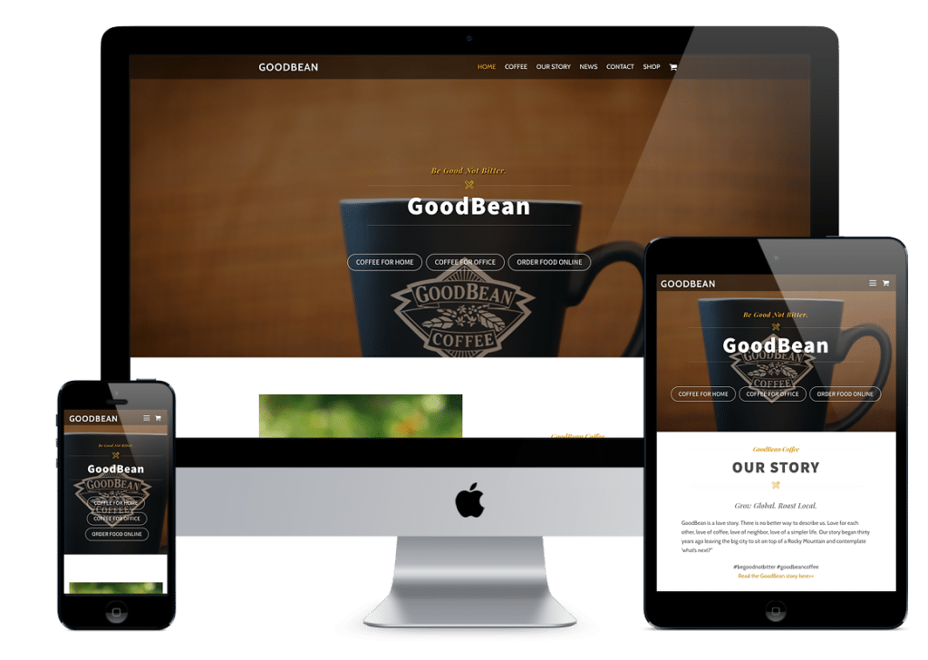 GoodBean Coffee Website Design