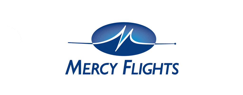 Mercy Flights logo on white background