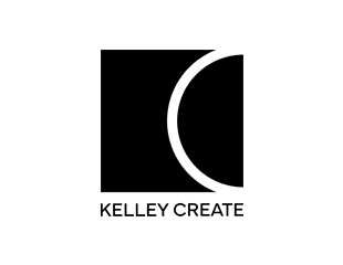 Kelley Create Logo LARGE CUBE LOCKUP IN BLACK