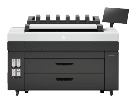 HP DesignJet XL 3800 printer on transparent background