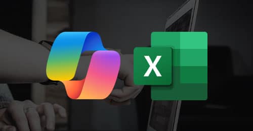 Copilot and Excel logos